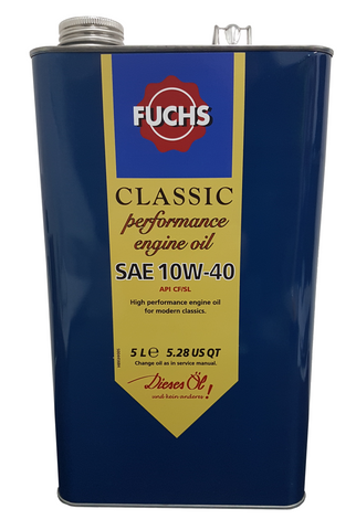 Fuchs Classic Performance 10w40 Engine Oil 5 Litres | LRT Lubricants Shop
