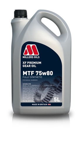 Millers XF Premium MTF 75W-80 Gear Oil - 5 Litres | LRT Lubricants Shop