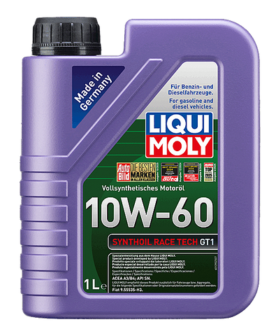 Liqui Moly Synthoil Race Tech GT1 10W-60 - 1 Litre | LRT Lubricants Shop