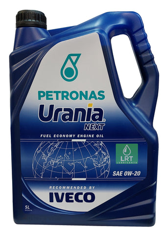 Petronas Urania Next 0W-20 Engine Oil - 5 Litres | LRT Lubricants Shop