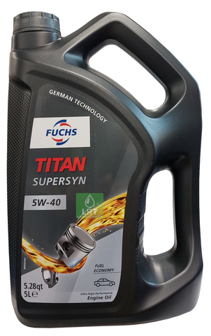 Fuchs Titan Supersyn 5W-40 Engine Oil - 5 Litres | LRT Lubricants Shop