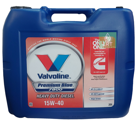 Valvoline Premium Blue 7800 15W-40 E7 Engine Oil - 20 Litres | LRT Lubricants Shop