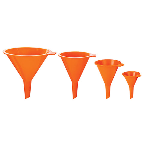 Small Plastic Funnel (Set Of 4) - 50/75/100/125 MM | LRT Lubricants Shop