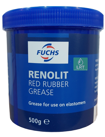 Fuchs Renolit Red Rubber Grease 500g tub side | LRT Lubricants Shop