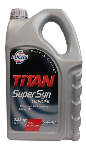 Fuchs Titan Supersyn LL 5W-40 Engine Oil - 5 Litres | LRT Lubricants Shop
