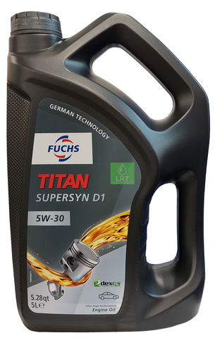 Fuchs Titan Supersyn D1 (Dexos1 Gen2) 5W-30 Engine Oil - 5 Litres | LRT Lubricants Shop