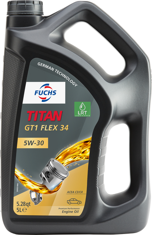 Fuchs Titan GT1 Flex 34 5W-30 C3/C4 Engine Oil | LRT Lubricants Shop
