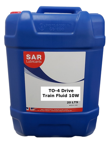 SAR Lubricants TO-4 10W Drive Train Fluid - 20 Litres