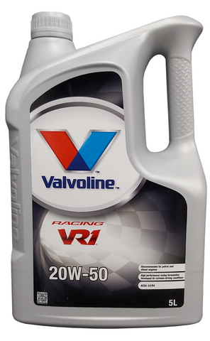 Valvoline Racing VR1 20W-50 Race Oil - 5 Litres | LRT Lubricants Shop